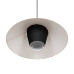 GLOBOSTAR® STORM 203-0293 Μοντέρνο Κρεμαστό Φωτιστικό Οροφής με Ντουί 1 x E27 AC 220-240V IP20 – Μαύρο &  Λευκό – Μ50 x Π50 x Υ24cm