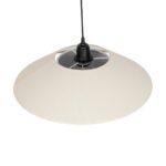 GLOBOSTAR® STORM 203-0293 Μοντέρνο Κρεμαστό Φωτιστικό Οροφής με Ντουί 1 x E27 AC 220-240V IP20 – Μαύρο &  Λευκό – Μ50 x Π50 x Υ24cm