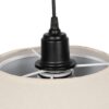 GLOBOSTAR® STORM 203-0293 Μοντέρνο Κρεμαστό Φωτιστικό Οροφής με Ντουί 1 x E27 AC 220-240V IP20 – Μαύρο &  Λευκό – Μ50 x Π50 x Υ24cm