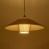 GLOBOSTAR® STORM 203-0294 Μοντέρνο Κρεμαστό Φωτιστικό Οροφής με Ντουί 1 x E27 AC 220-240V IP20 – Μαύρο &  Μπεζ – Μ50 x Π50 x Υ24cm