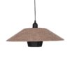GLOBOSTAR® STORM 203-0294 Μοντέρνο Κρεμαστό Φωτιστικό Οροφής με Ντουί 1 x E27 AC 220-240V IP20 – Μαύρο &  Μπεζ – Μ50 x Π50 x Υ24cm