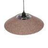 GLOBOSTAR® STORM 203-0294 Μοντέρνο Κρεμαστό Φωτιστικό Οροφής με Ντουί 1 x E27 AC 220-240V IP20 – Μαύρο &  Μπεζ – Μ50 x Π50 x Υ24cm