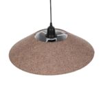 GLOBOSTAR® STORM 203-0294 Μοντέρνο Κρεμαστό Φωτιστικό Οροφής με Ντουί 1 x E27 AC 220-240V IP20 – Μαύρο &  Μπεζ – Μ50 x Π50 x Υ24cm