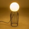 GLOBOSTAR® KAZAF 203-0295 Μοντέρνο Επιτραπέζιο Φωτιστικό Πορτατίφ με Ντουί 1 x E27 AC 220-240V IP20 – Μαύρο & Λευκό – Μ16 x Π16 x Υ40cm