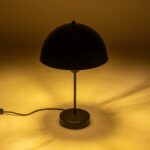 GLOBOSTAR® GAZETA 203-0296 Μοντέρνο Επιτραπέζιο Φωτιστικό Πορτατίφ με Ντουί 1 x E27 AC 220-240V IP20 – Μαύρο – Μ25 x Π25 x Υ39cm