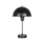 GLOBOSTAR® GAZETA 203-0296 Μοντέρνο Επιτραπέζιο Φωτιστικό Πορτατίφ με Ντουί 1 x E27 AC 220-240V IP20 – Μαύρο – Μ25 x Π25 x Υ39cm