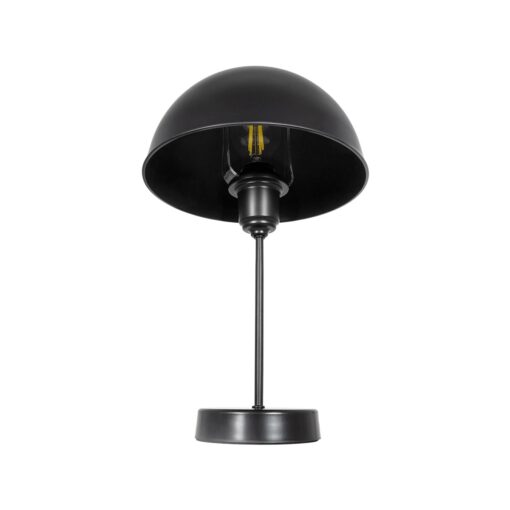 GLOBOSTAR® GAZETA 203-0296 Μοντέρνο Επιτραπέζιο Φωτιστικό Πορτατίφ με Ντουί 1 x E27 AC 220-240V IP20 – Μαύρο – Μ25 x Π25 x Υ39cm