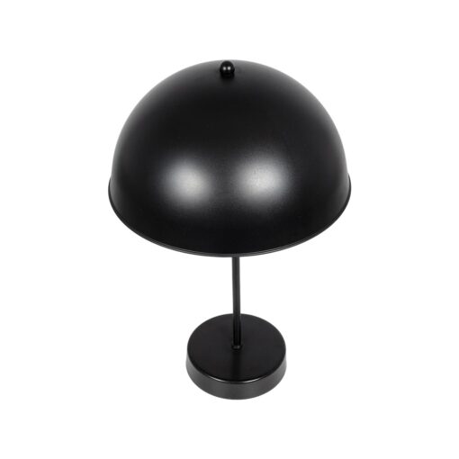 GLOBOSTAR® GAZETA 203-0296 Μοντέρνο Επιτραπέζιο Φωτιστικό Πορτατίφ με Ντουί 1 x E27 AC 220-240V IP20 – Μαύρο – Μ25 x Π25 x Υ39cm