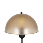 GLOBOSTAR® GAZETA 203-0297 Μοντέρνο Επιτραπέζιο Φωτιστικό Πορτατίφ με Ντουί 1 x E27 AC 220-240V IP20 – Μαύρο & Καφέ – Μ25 x Π25 x Υ39cm