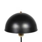 GLOBOSTAR® GAZETA 203-0298 Μοντέρνο Επιτραπέζιο Φωτιστικό Πορτατίφ με Ντουί 1 x E27 AC 220-240V IP20 – Μαύρο & Χρυσό – Μ25 x Π25 x Υ39cm