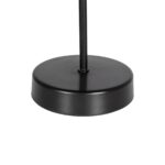 GLOBOSTAR® GAZETA 203-0298 Μοντέρνο Επιτραπέζιο Φωτιστικό Πορτατίφ με Ντουί 1 x E27 AC 220-240V IP20 – Μαύρο & Χρυσό – Μ25 x Π25 x Υ39cm