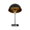 GLOBOSTAR® GAZETA 203-0299 Μοντέρνο Επιτραπέζιο Φωτιστικό Πορτατίφ με Ντουί 1 x E27 AC 220-240V IP20 – Μαύρο & Χρυσό – Μ25 x Π25 x Υ39cm