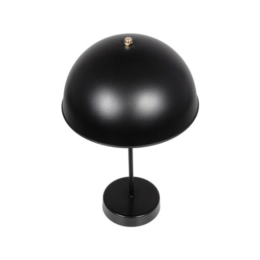 GLOBOSTAR® GAZETA 203-0299 Μοντέρνο Επιτραπέζιο Φωτιστικό Πορτατίφ με Ντουί 1 x E27 AC 220-240V IP20 – Μαύρο & Χρυσό – Μ25 x Π25 x Υ39cm