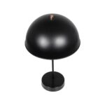 GLOBOSTAR® GAZETA 203-0300 Μοντέρνο Επιτραπέζιο Φωτιστικό Πορτατίφ με Ντουί 1 x E27 AC 220-240V IP20 – Μαύρο & Μπρονζέ – Μ25 x Π25 x Υ39cm