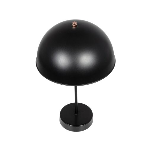 GLOBOSTAR® GAZETA 203-0300 Μοντέρνο Επιτραπέζιο Φωτιστικό Πορτατίφ με Ντουί 1 x E27 AC 220-240V IP20 – Μαύρο & Μπρονζέ – Μ25 x Π25 x Υ39cm