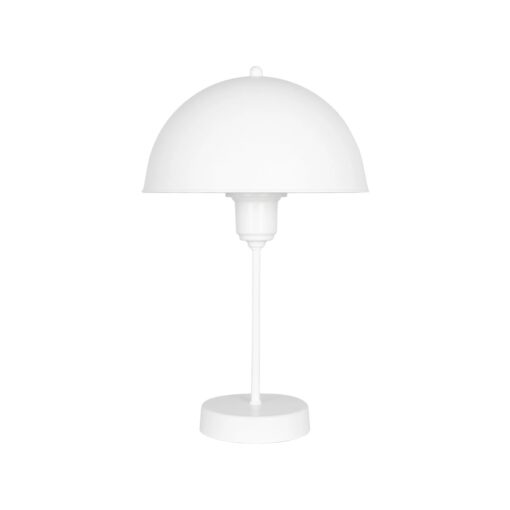 GLOBOSTAR® GAZETA 203-0301 Μοντέρνο Επιτραπέζιο Φωτιστικό Πορτατίφ με Ντουί 1 x E27 AC 220-240V IP20 – Λευκό  – Μ25 x Π25 x Υ39cm