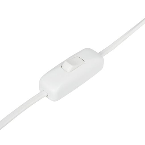 GLOBOSTAR® GAZETA 203-0302 Μοντέρνο Επιτραπέζιο Φωτιστικό Πορτατίφ με Ντουί 1 x E27 AC 220-240V IP20 – Λευκό & Χρυσό  – Μ25 x Π25 x Υ39cm