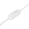 GLOBOSTAR® GAZETA 203-0303 Μοντέρνο Επιτραπέζιο Φωτιστικό Πορτατίφ με Ντουί 1 x E27 AC 220-240V IP20 – Λευκό & Μπρονζέ  – Μ25 x Π25 x Υ39cm