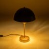 GLOBOSTAR® GAZETA 203-0305 Μοντέρνο Επιτραπέζιο Φωτιστικό Πορτατίφ με Ντουί 1 x E27 AC 220-240V IP20 – Μαύρο & Χρυσό – Μ25 x Π25 x Υ39cm