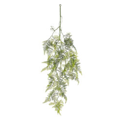 Alternative view of GloboStar® Artificial Garden FERN HANGING BRANCH 20410 Τεχνητό Διακοσμητικό Κρεμαστό Φυτό Φτέρη Υ89cm