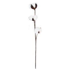 Alternative view of GloboStar® Artificial Garden COTTON BRANCH 20493 Τεχνητό Διακοσμητικό Κλαδί βαμβάκι Υ43cm