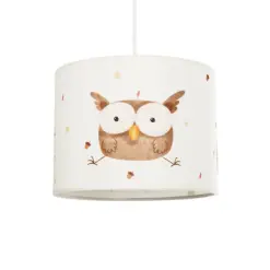 GLOBOSTAR® OWL 204-0017 Παιδικό Κρεμαστό Φωτιστικό Οροφής με Ντουί 1 x E27 AC 220-240V IP20 - Πολύχρωμο - Μ28 x Π28 x Υ24cm