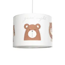 GLOBOSTAR® BEAR 204-0018 Παιδικό Κρεμαστό Φωτιστικό Οροφής με Ντουί 1 x E27 AC 220-240V IP20 - Πολύχρωμο - Μ28 x Π28 x Υ24cm
