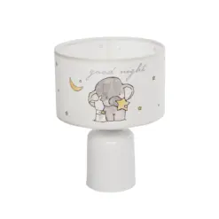 GLOBOSTAR® ELEPHANT 204-0025 Παιδικό Επιτραπέζιο Φωτιστικό Πορτατίφ με Ντουί 1 x E27 AC 220-240V IP20 - Πολύχρωμο - Μ24 x Π24 x Υ32cm