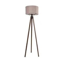 GLOBOSTAR® SAGA 204-0049 Μοντέρνο Επιδαπέδιο Φωτιστικό με Ντουί 1 x E27 AC 220-240V IP20 - Καφέ & Ροζ - Μ38 x Π38 x Υ140cm