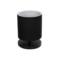 GLOBOSTAR® MINNIE 204-0063 Μοντέρνο Επιτραπέζιο Φωτιστικό Πορτατίφ με Ντουί 1 x E14 AC 220-240V IP20 - Μαύρο - Μ15 x Π15 x Υ21cm