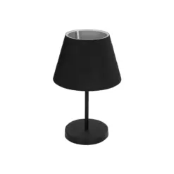 GLOBOSTAR® LARA 204-0074 Μοντέρνο Επιτραπέζιο Φωτιστικό Πορτατίφ με Ντουί 1 x E27 AC 220-240V IP20 - Μαύρο - Μ22 x Π22 x Υ35cm