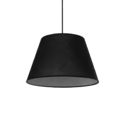 GLOBOSTAR® TRIANGLE 204-0088 Μοντέρνο Κρεμαστό Φωτιστικό Οροφής με Ντουί 1 x E27 AC 220-240V IP20 - Μαύρο - Μ35 x Π35 x Υ24cm