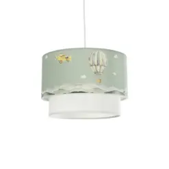 GLOBOSTAR® BALLON 204-0120 Παιδικό Κρεμαστό Φωτιστικό Οροφής με Ντουί 1 x E27 AC 220-240V IP20 - Πολύχρωμο - Μ30 x Π30 x Υ20cm