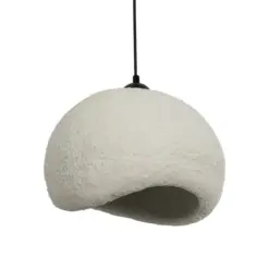 GLOBOSTAR® STONE 204-0124 Μοντέρνο Κρεμαστό Φωτιστικό Οροφής με Ντουί 1 x E27 AC 220-240V IP20 - Γκρι - Μ35 x Π31 x Υ26cm