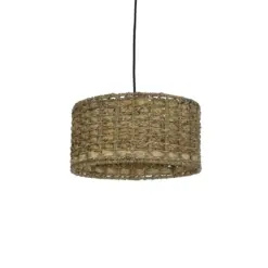 GLOBOSTAR® POMEGRANDE 204-0157 Boho Κρεμαστό Φωτιστικό Οροφής με Ντουί 1 x E27 AC 220-240V IP20 - Μπεζ - Μ31 x Π31 x Υ18cm