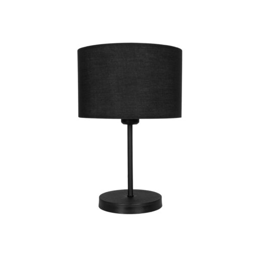 GLOBOSTAR® LARA 204-0196 Μοντέρνο Επιτραπέζιο Φωτιστικό Πορτατίφ με Ντουί 1 x E27 AC 220-240V IP20 – Μαύρο – Μ24 x Π24 x Υ36cm