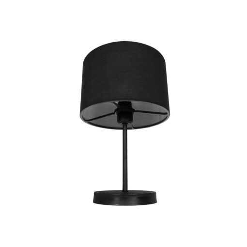 GLOBOSTAR® LARA 204-0196 Μοντέρνο Επιτραπέζιο Φωτιστικό Πορτατίφ με Ντουί 1 x E27 AC 220-240V IP20 – Μαύρο – Μ24 x Π24 x Υ36cm