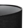 GLOBOSTAR® LARA 204-0196 Μοντέρνο Επιτραπέζιο Φωτιστικό Πορτατίφ με Ντουί 1 x E27 AC 220-240V IP20 – Μαύρο – Μ24 x Π24 x Υ36cm