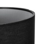 GLOBOSTAR® LARA 204-0196 Μοντέρνο Επιτραπέζιο Φωτιστικό Πορτατίφ με Ντουί 1 x E27 AC 220-240V IP20 – Μαύρο – Μ24 x Π24 x Υ36cm