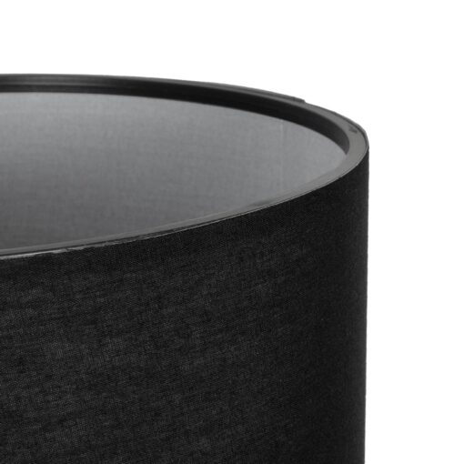 GLOBOSTAR® LARA 204-0196 Μοντέρνο Επιτραπέζιο Φωτιστικό Πορτατίφ με Ντουί 1 x E27 AC 220-240V IP20 – Μαύρο – Μ24 x Π24 x Υ36cm