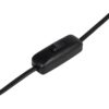 GLOBOSTAR® LARA 204-0196 Μοντέρνο Επιτραπέζιο Φωτιστικό Πορτατίφ με Ντουί 1 x E27 AC 220-240V IP20 – Μαύρο – Μ24 x Π24 x Υ36cm