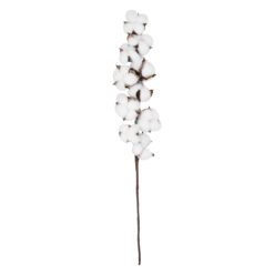 Alternative view of GloboStar® Artificial Garden COTTON BRANCH 20559 Τεχνητό Διακοσμητικό Κλαδί βαμβάκι Y55cm