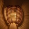 GLOBOSTAR® BOND 205-0050 Boho Φωτιστικό Τοίχου – Απλίκα με Ντουί 1 x E27 AC 220-240V IP20 – Μπεζ – M35 x Π18 x Υ32cm