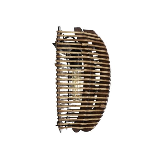 GLOBOSTAR® BOND 205-0050 Boho Φωτιστικό Τοίχου – Απλίκα με Ντουί 1 x E27 AC 220-240V IP20 – Μπεζ – M35 x Π18 x Υ32cm