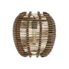 GLOBOSTAR® BOND 205-0050 Boho Φωτιστικό Τοίχου – Απλίκα με Ντουί 1 x E27 AC 220-240V IP20 – Μπεζ – M35 x Π18 x Υ32cm