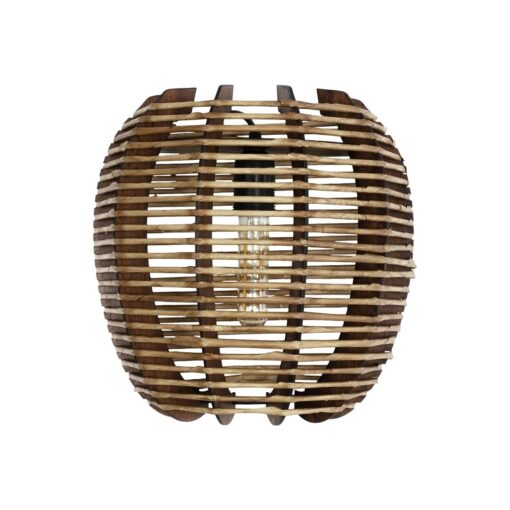 GLOBOSTAR® BOND 205-0050 Boho Φωτιστικό Τοίχου – Απλίκα με Ντουί 1 x E27 AC 220-240V IP20 – Μπεζ – M35 x Π18 x Υ32cm