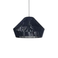 GLOBOSTAR® NUI 205-0072 Boho Κρεμαστό Φωτιστικό Οροφής με Ντουί 1 x E27 AC 220-240V IP20 - Μπλε - M60 x Π60 x Υ41cm