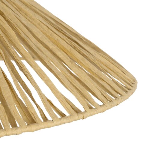GLOBOSTAR® CHAPEAU 205-0086 Boho Κρεμαστό Φωτιστικό Οροφής με Ντουί 1 x E27 AC 220-240V IP20 – Μπεζ – M41 x Π41 x Υ17cm
