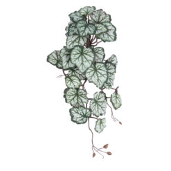 Alternative view of GloboStar® Artificial Garden REX BEGONIA HANGING PLANT 20604 Τεχνητό Διακοσμητικό Κρεμαστό Φυτό Βιγόνια Υ45cm