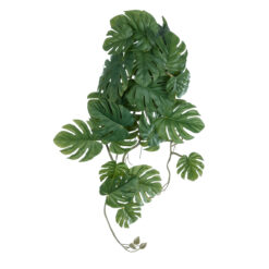 Alternative view of GloboStar® Artificial Garden MONSTERA HANGING PLANT 20605 - Τεχνητό Διακοσμητικό Κρεμαστό Φυτό Μονστέρα Υ45cm
